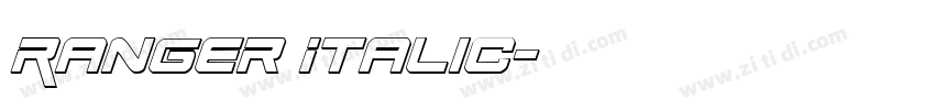 Ranger Italic字体转换